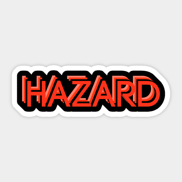 Hazard Warning Sticker by TheDaintyTaurus